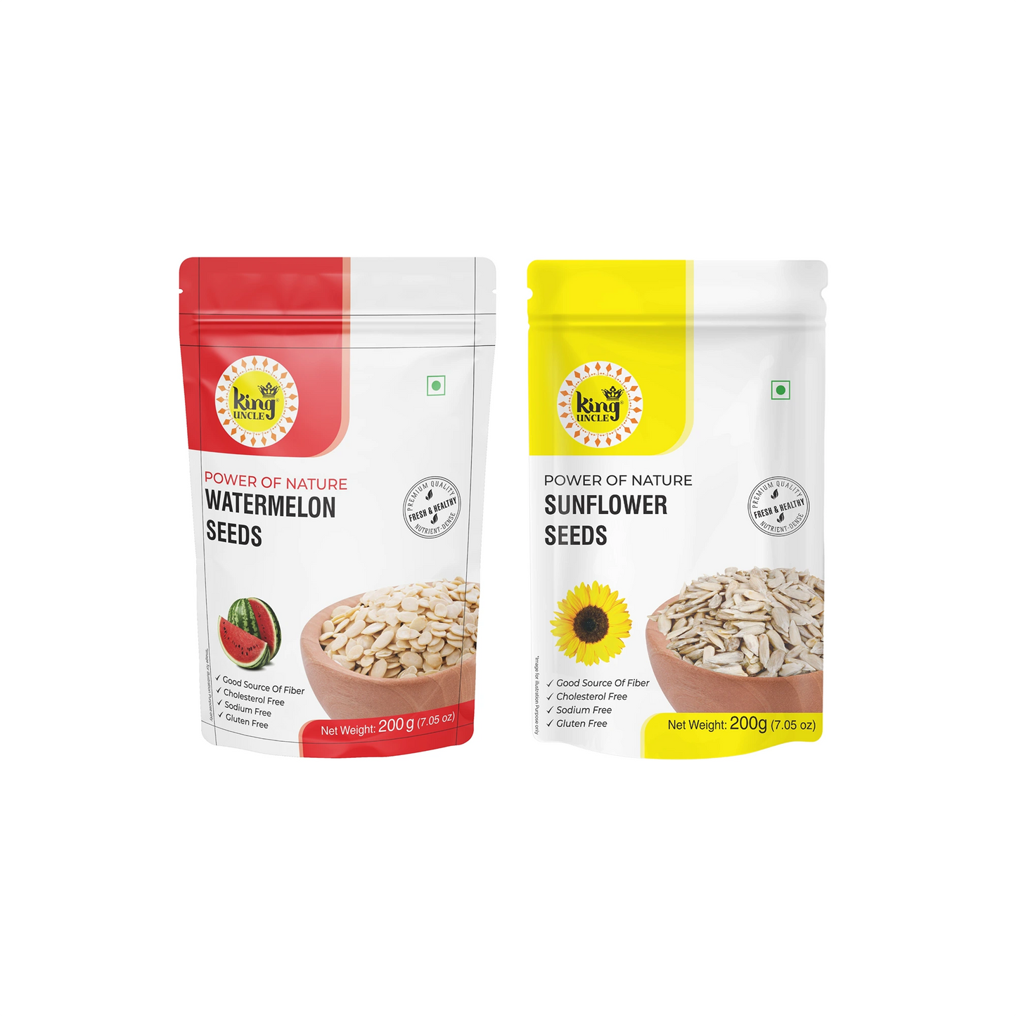 Combo Pack - Watermelon Seeds and Sunflower Seeds - 400g