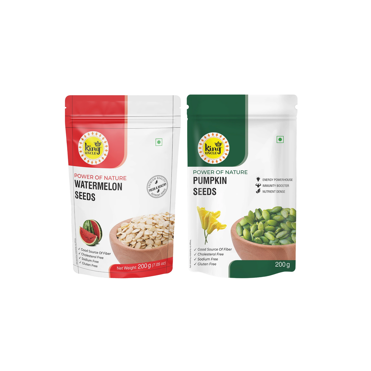 Combo Pack - Watermelon Seeds and Pumpkin Seeds - 400g
