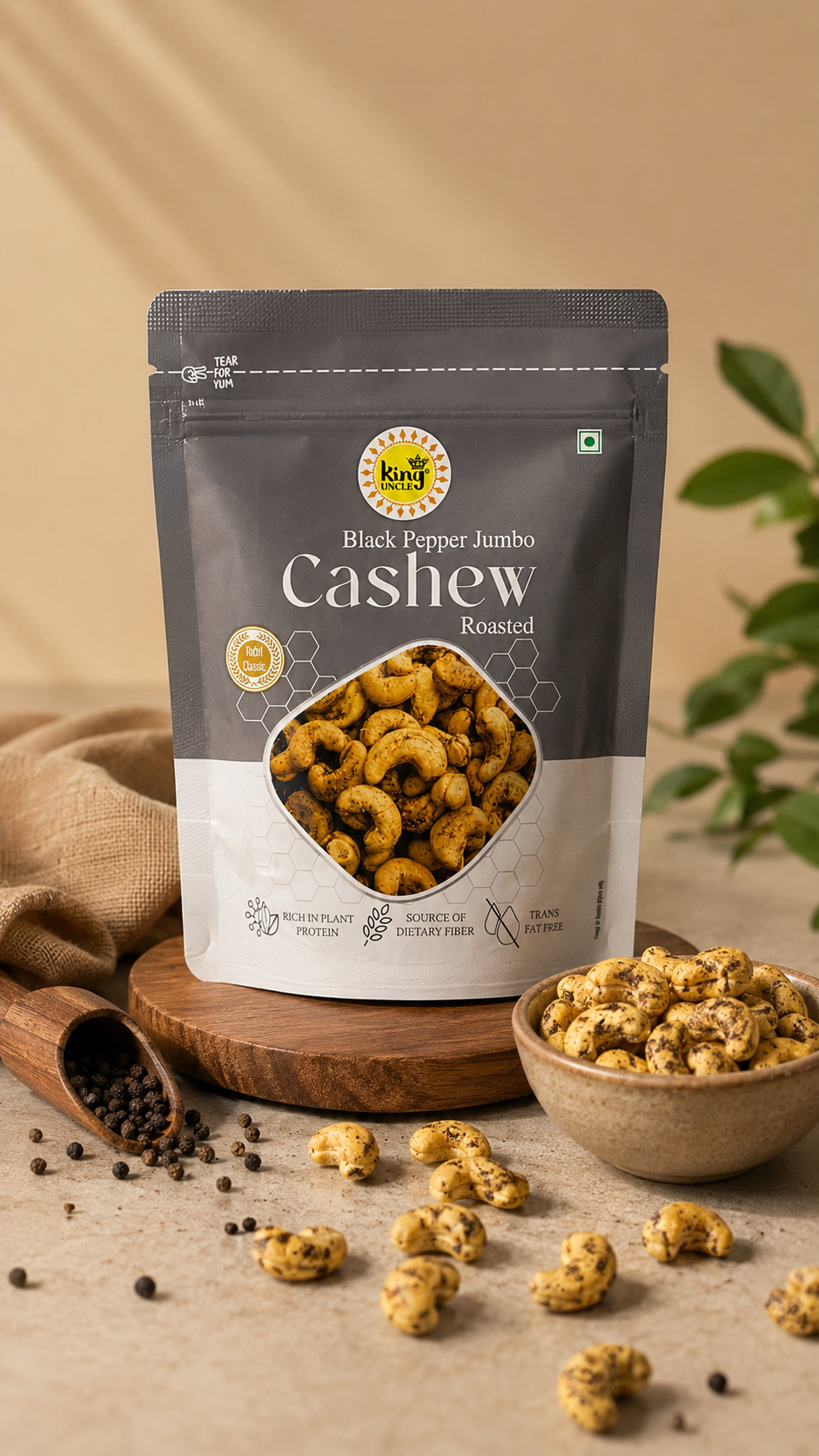 Black Pepper Jumbo Cashews