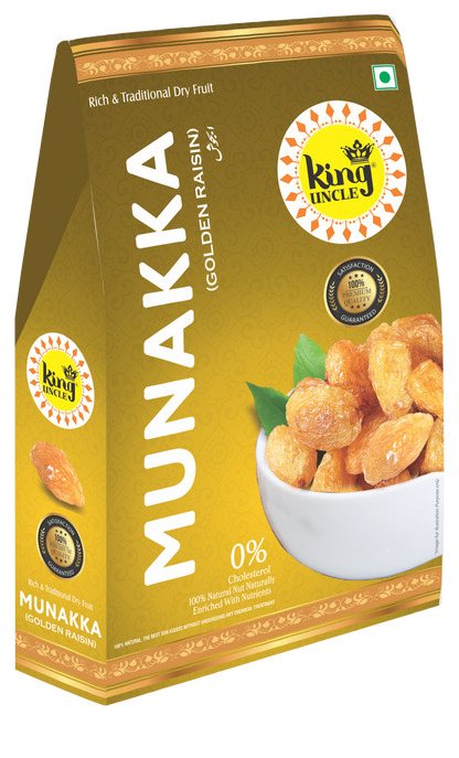 King Uncle munakka golden raisin premium high grade kishmish pack