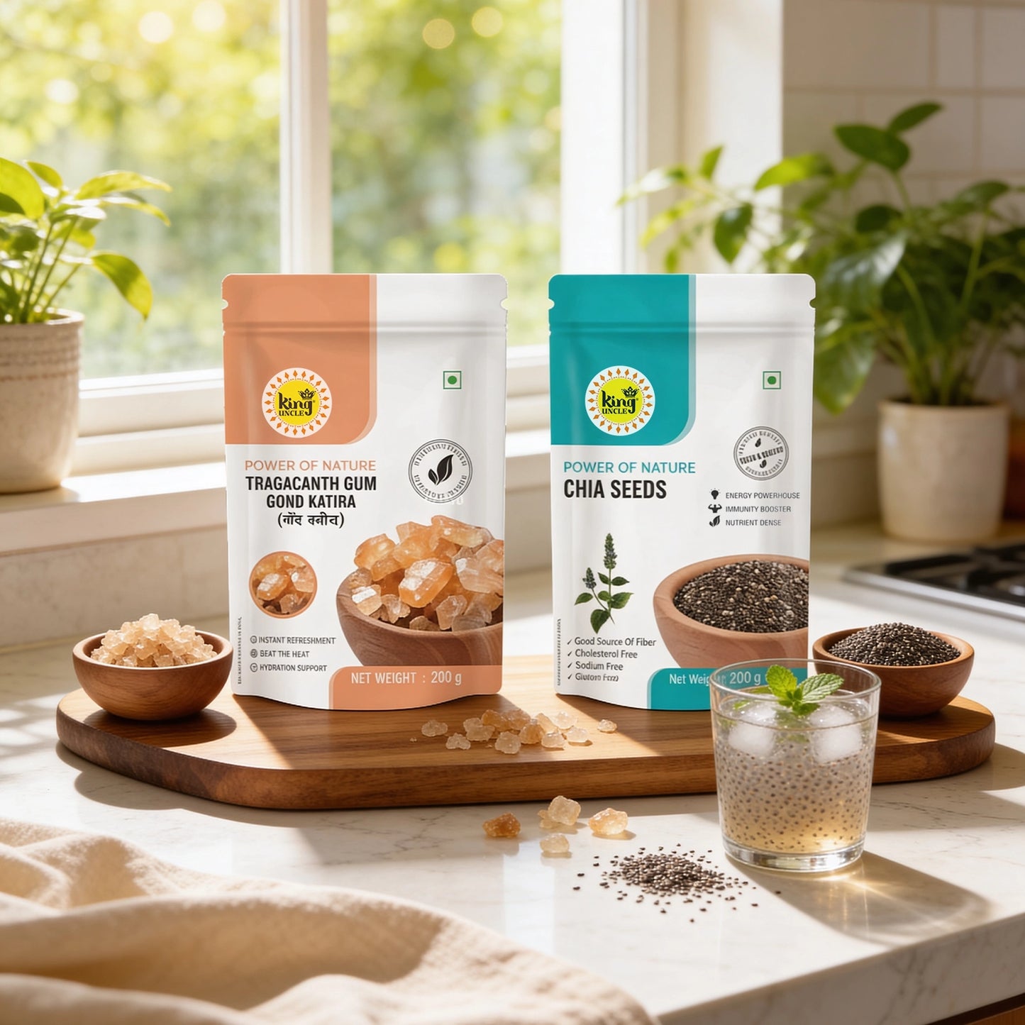 Combo Pack - Chia Seeds and Gond Katira Seeds