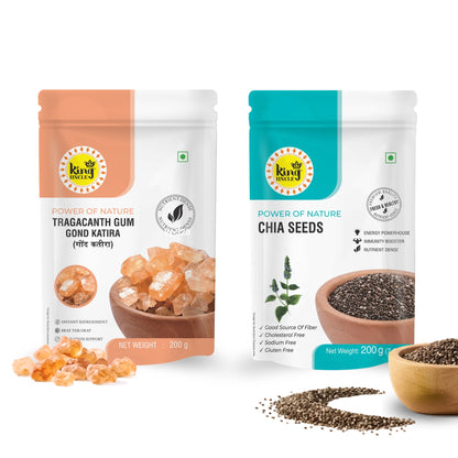 Combo Pack - Chia Seeds and Gond Katira Seeds