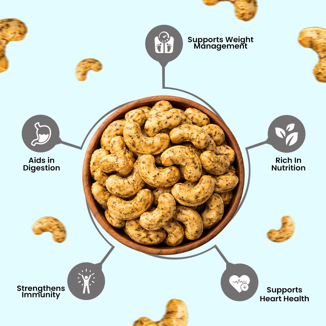 Black Pepper Jumbo Cashews | King Uncle