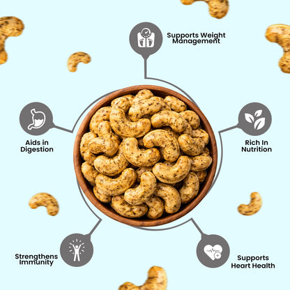 Black Pepper Jumbo Cashews | King Uncle