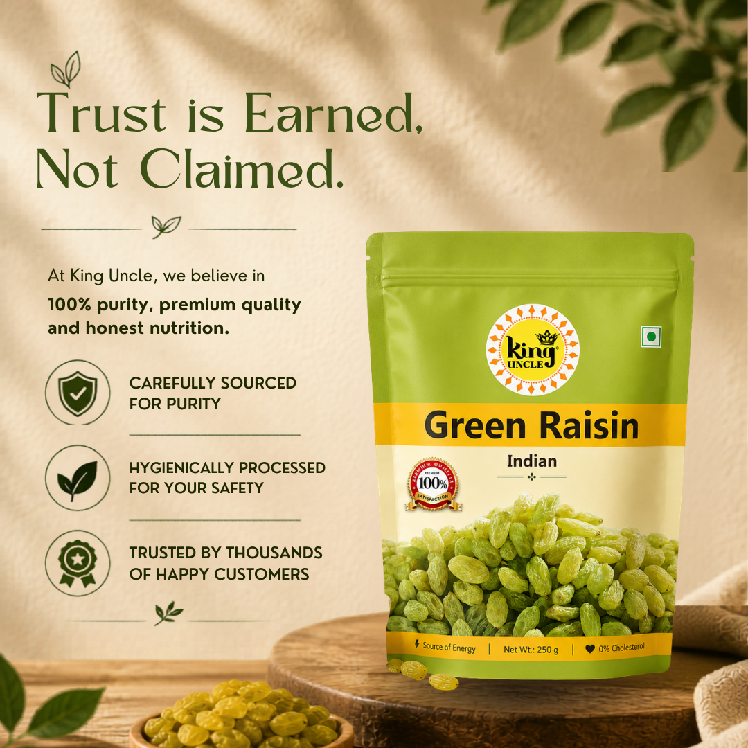 Indian Long Green Raisin | King Uncle