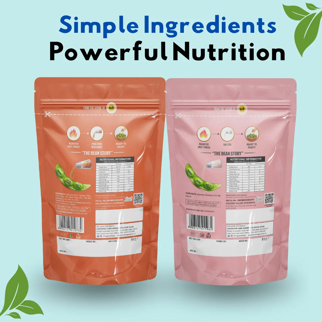 Edamame Snack Mix | Peri Peri & Himalayan Pink Salt