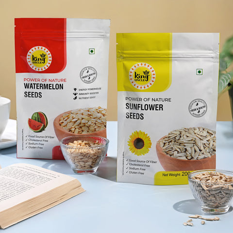 Combo Pack - Watermelon Seeds and Sunflower Seeds - 400g