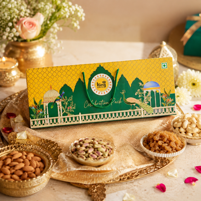 Premium Dry Fruit Celebration Pack Including Rakhi