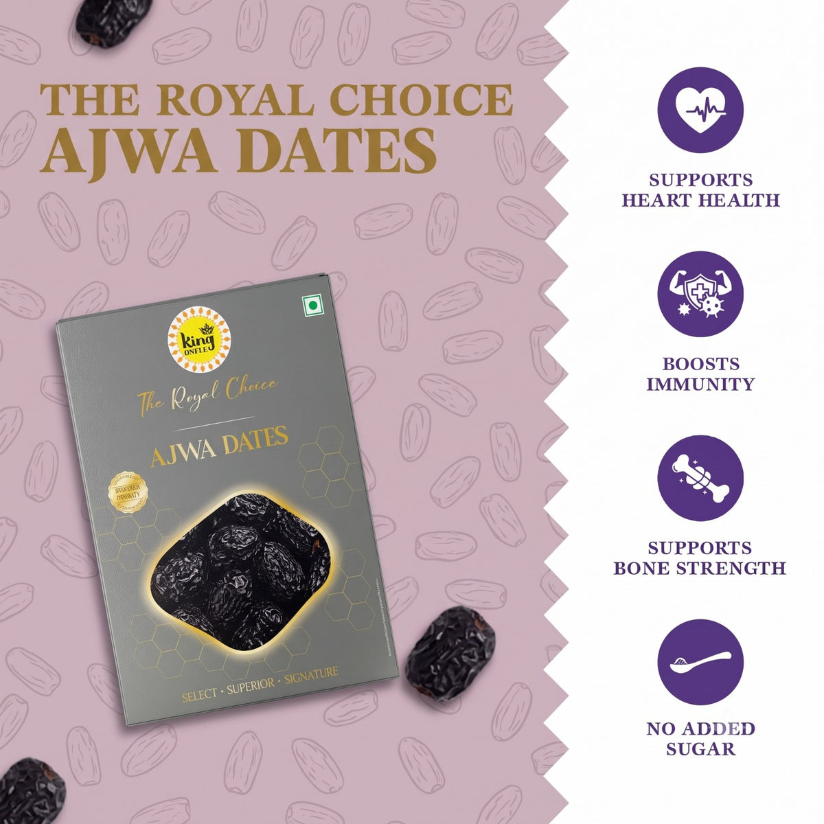 The Royal Choice  Ajwa Dates