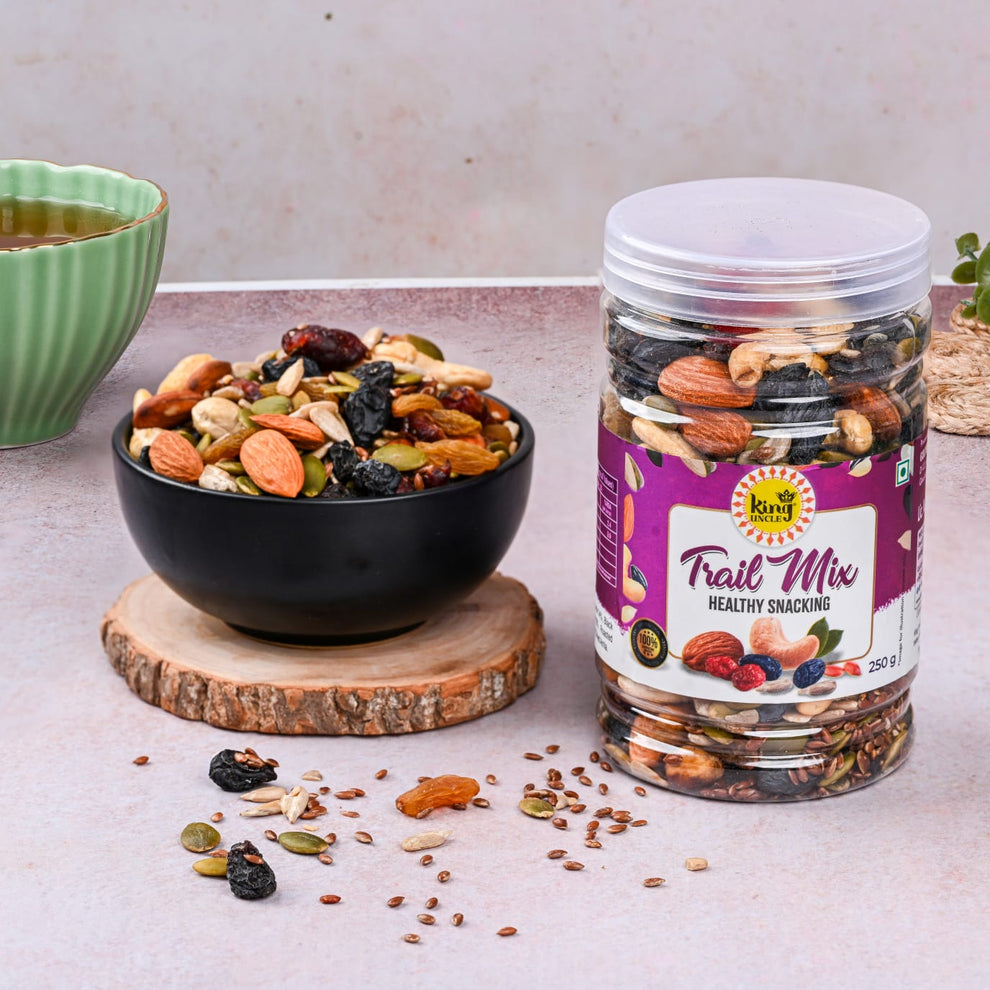 Trail Mix Jar | Premium Nuts Seeds & Dry Fruits | King Uncle – kinguncle-in
